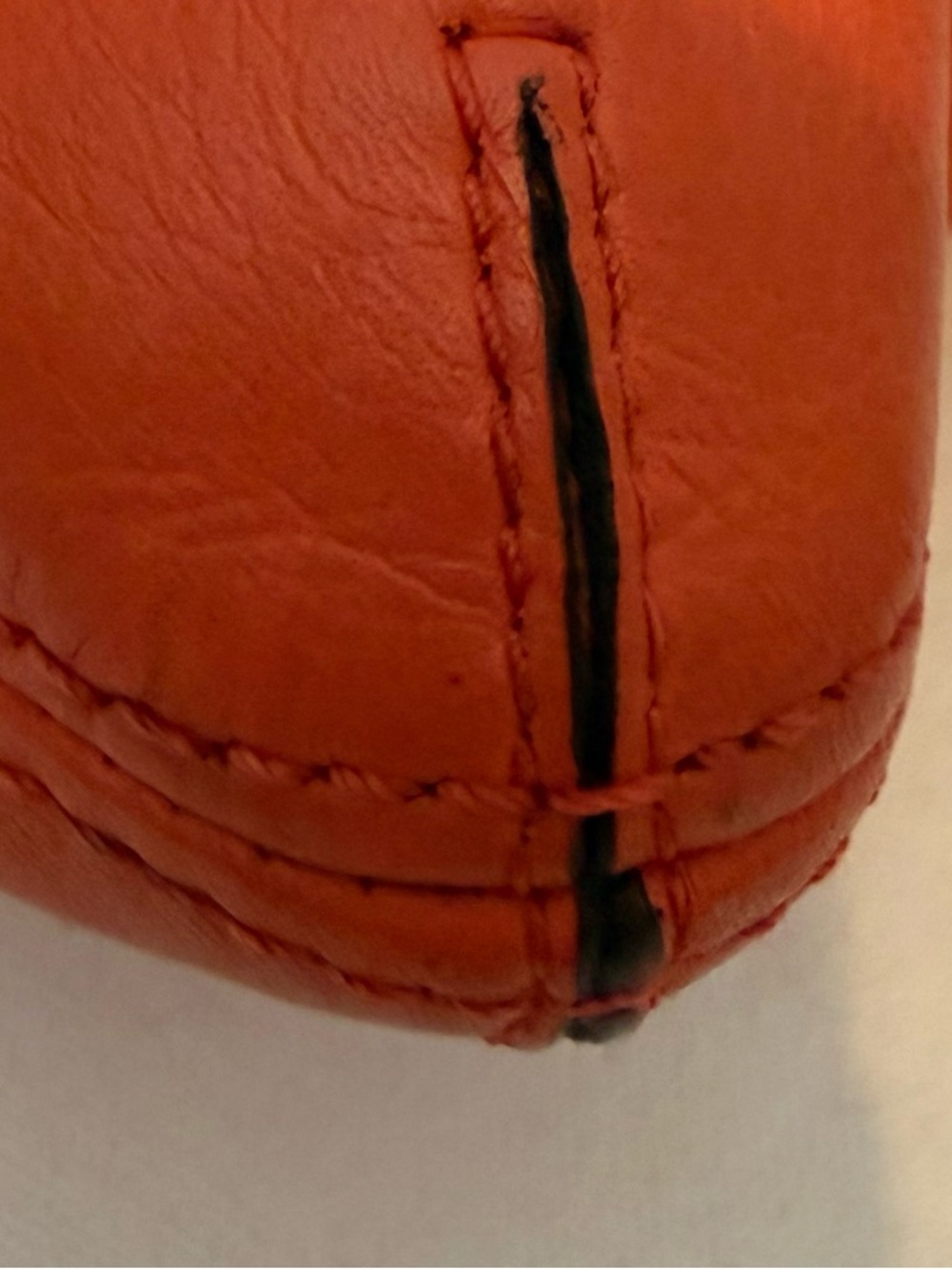 Coach Poppy Perri Hippie Convertible Shoulder Crossbody Bag Orange Coral Leather - Picture 13 of 16